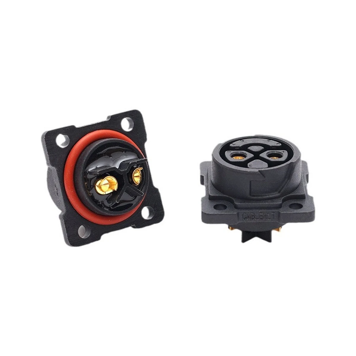 M25 2+0 quick-lock socket — lithium battery, IP67, view 1 of 1