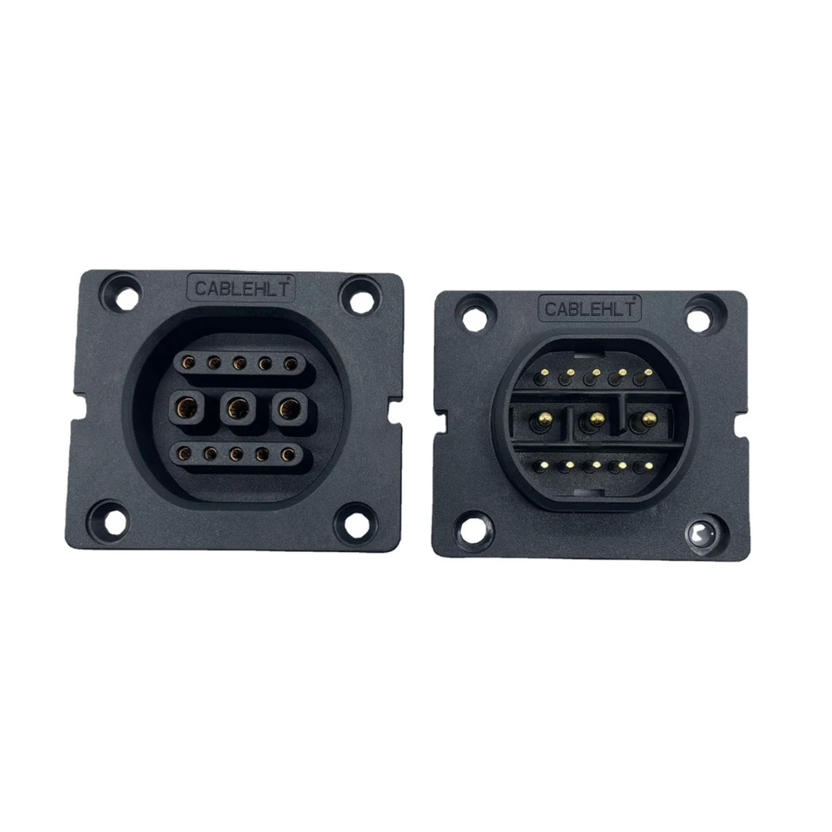 3+10 3+1 panel-mount socket — battery-swap, IP67, view 1 of 1