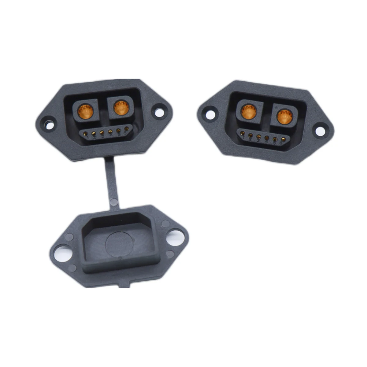ND2+6 2+6 plug and socket — battery-swap, model ND2+6 2+6