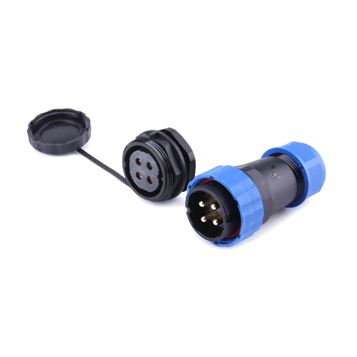 SP28-RN rear-nut aviation connector — IP68, view 1 of 1