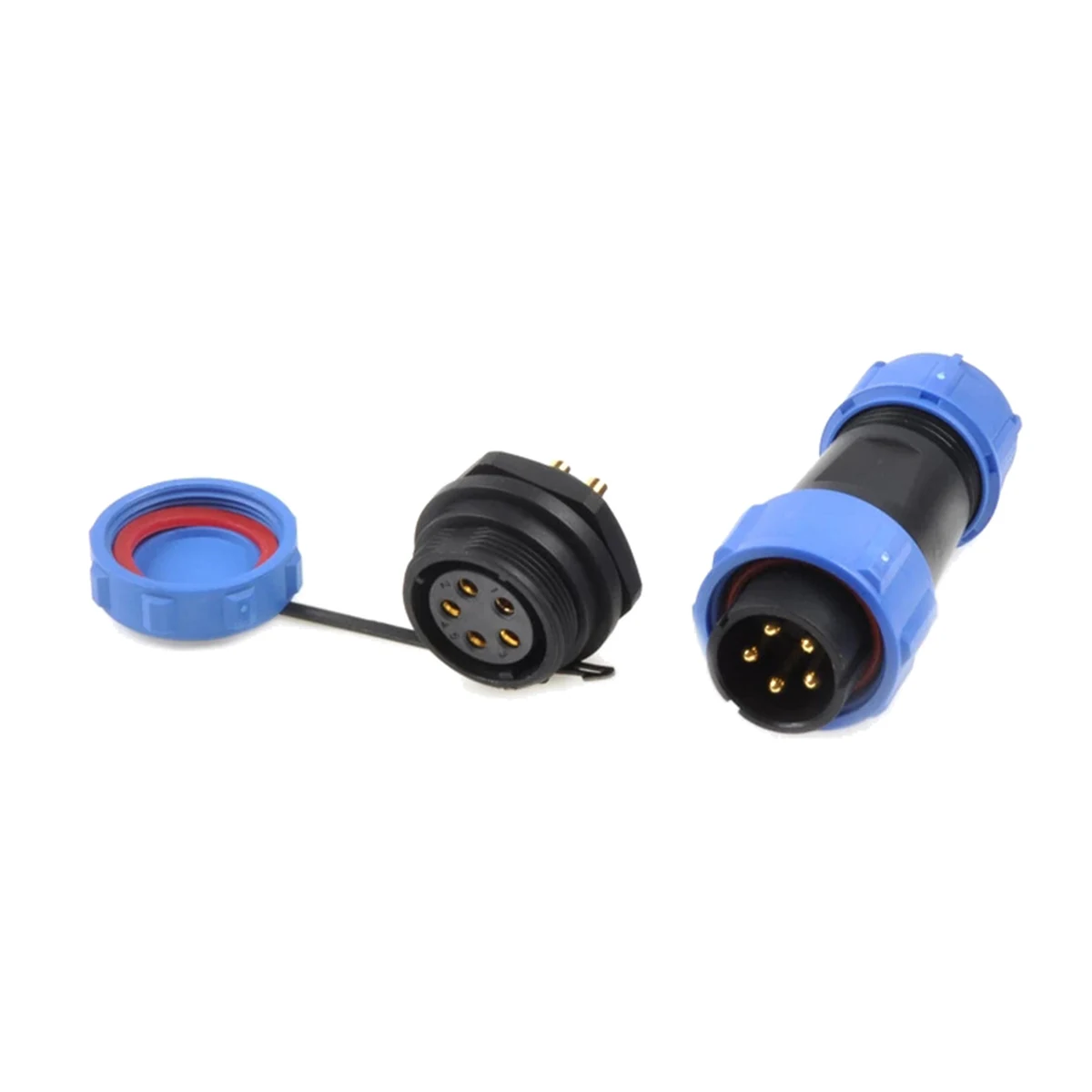 SP21-RN rear-nut aviation connector — IP68, view 1 of 1