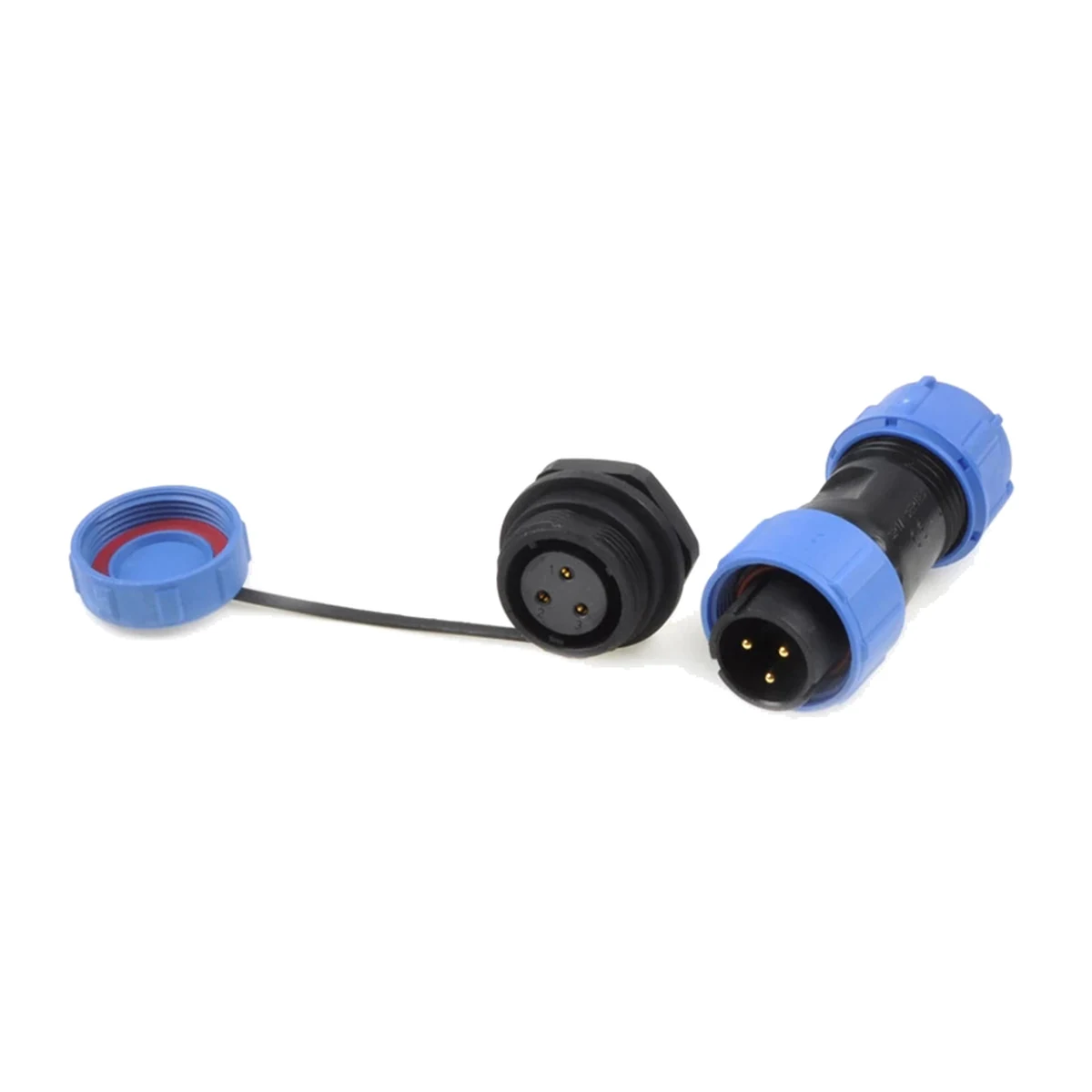 SP17-RN rear-nut aviation connector — IP68, view 1 of 1