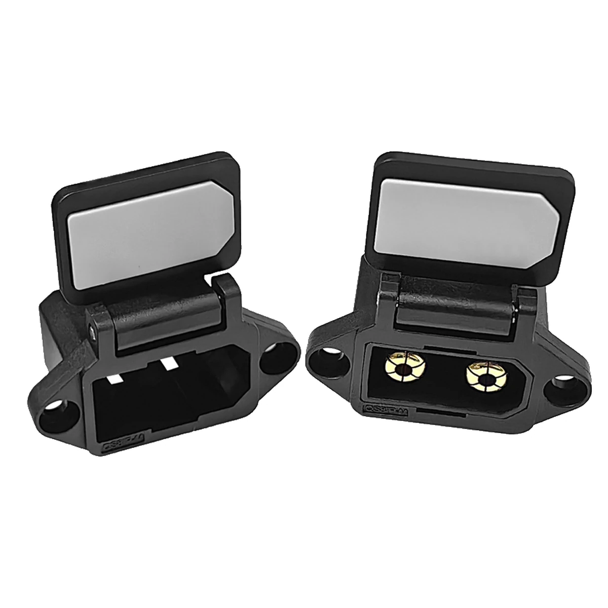 QS8 panel-locking high-current battery connector, model QS8
