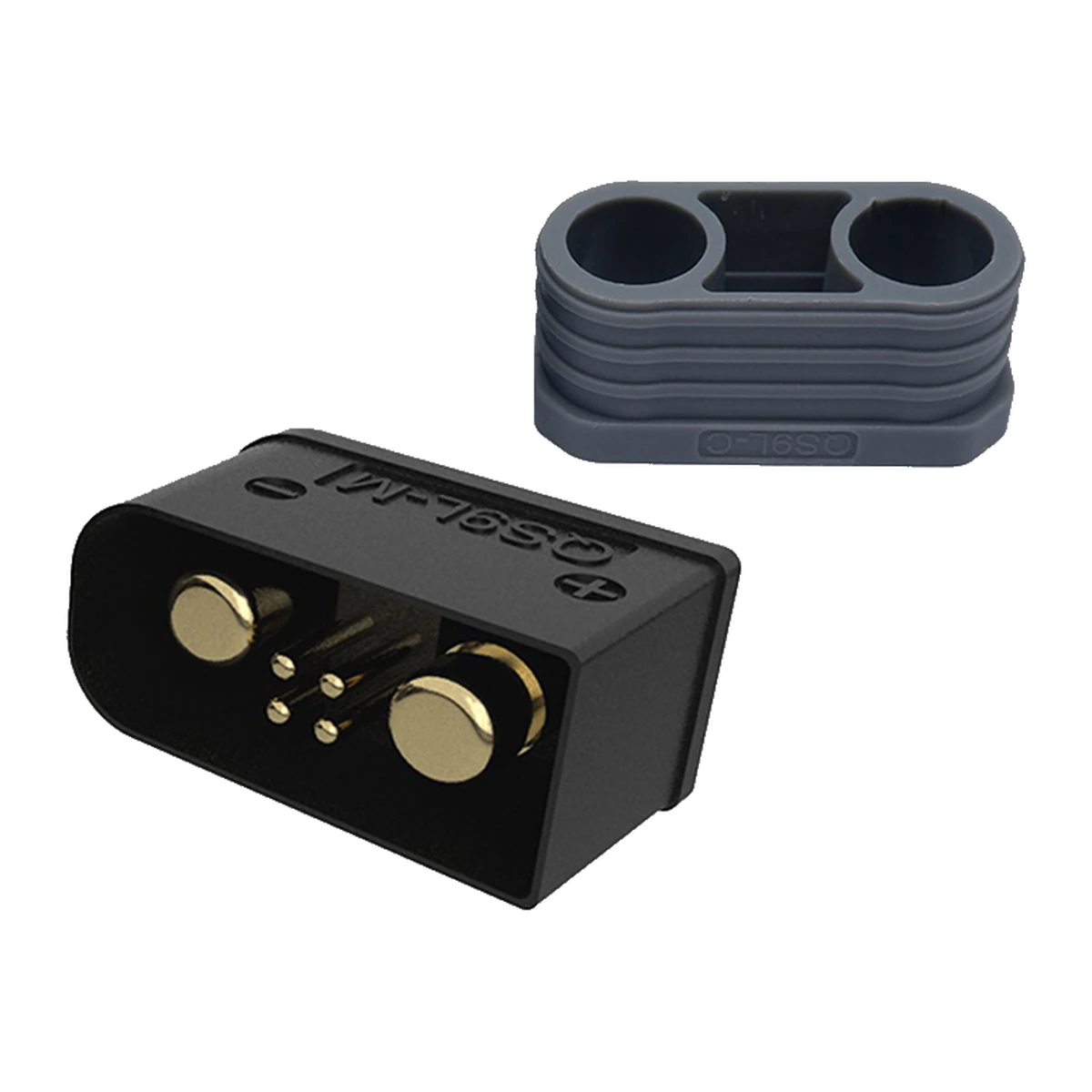 QS9-D panel-locking high-current battery connector, model QS9-D