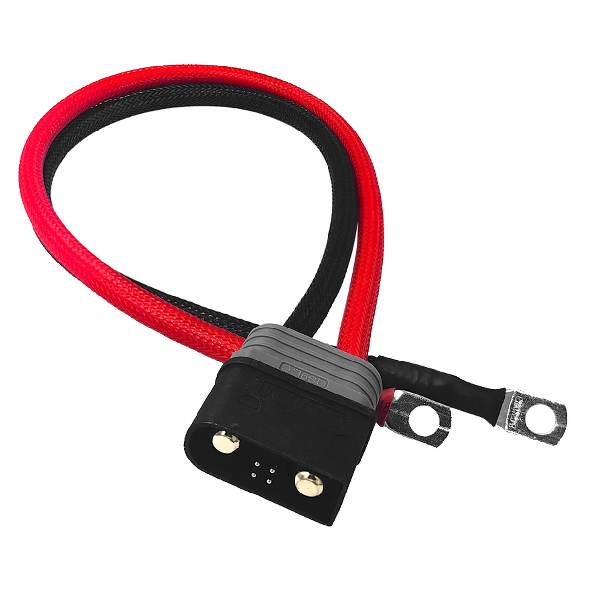 QS9L harness high-current battery connector · gold-plated brass, model QS9L