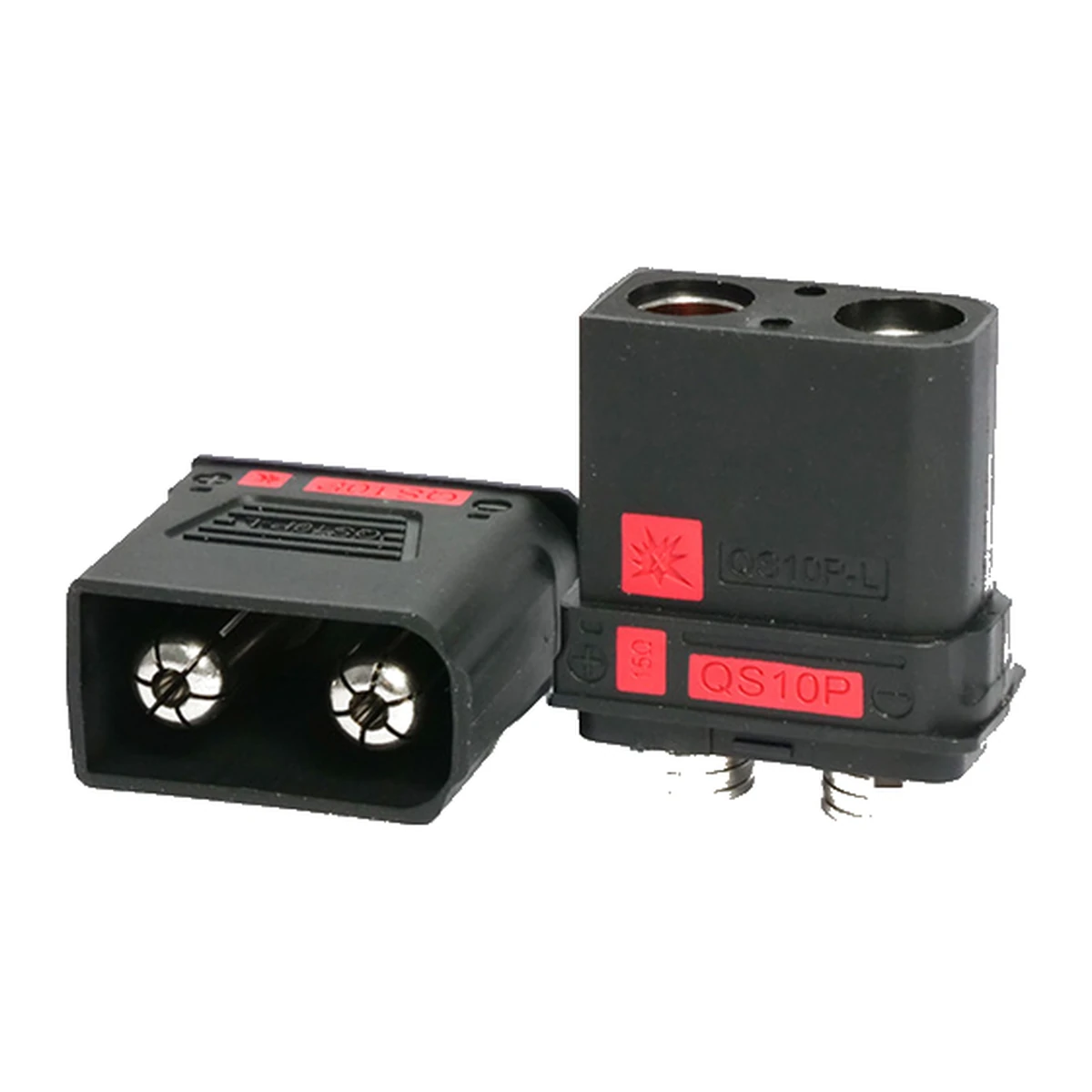 QS10P-L nickel-plated high-current battery connector — 210 A, 500 V, model QS10P-L