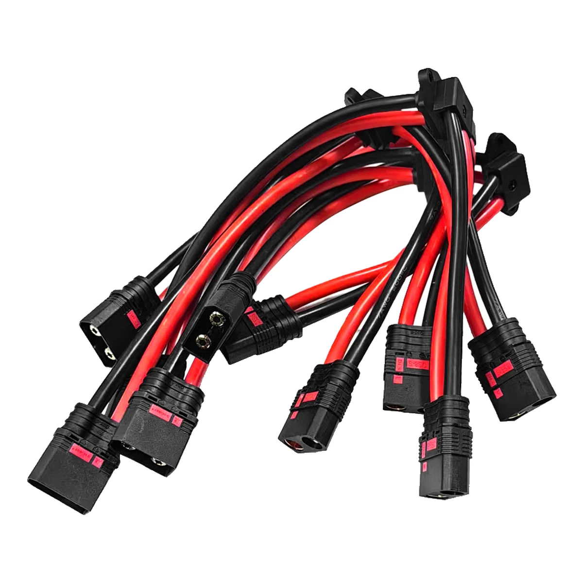 QS8 C14-style high-current battery connector · copper, model QS8